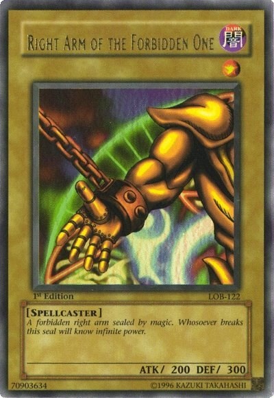 Right Arm of the Forbidden One (LOB-122) [The Legend of Blue Eyes White Dragon]