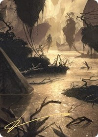 Murkwater Pathway Art Card (Gold-Stamped Signature) (26) [Art Series: Zendikar Rising]