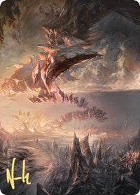 Needleverge Pathway Art Card (Gold-Stamped Signature) (27) [Art Series: Zendikar Rising]