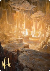 Pillarverge Pathway Art Card (Gold-Stamped Signature) (28) [Art Series: Zendikar Rising]