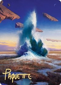 Flooded Strand Art Card (Gold-Stamped Signature) (29) [Art Series: Zendikar Rising]
