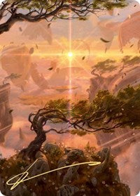 Windswept Heath Art Card (Gold-Stamped Signature) (30) [Art Series: Zendikar Rising]