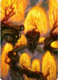 Grove of the Burnwillows Art Card (34) [Art Series: Zendikar Rising]