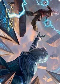 Nahiri's Binding Art Card (Gold-Stamped Signature) (42) [Art Series: Zendikar Rising]