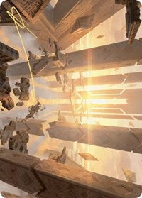 Skyclave Basilica Art Card (Gold-Stamped Signature) (44) [Art Series: Zendikar Rising]