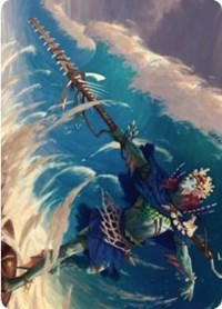 Tazeem Roilmage Art Card (51) [Art Series: Zendikar Rising]