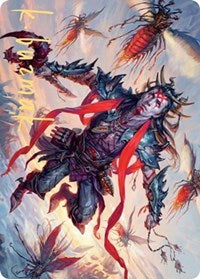 Scion of the Swarm Art Card (Gold-Stamped Signature) (59) [Art Series: Zendikar Rising]
