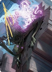 Skyclave Shade Art Card (Gold-Stamped Signature) (61) [Art Series: Zendikar Rising]