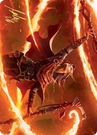 Magmatic Channeler Art Card (Gold-Stamped Signature) (65) [Art Series: Zendikar Rising]