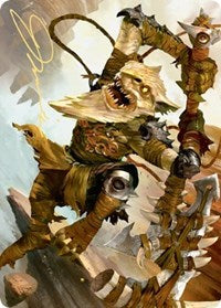 Teeterpeak Ambusher Art Card (Gold-Stamped Signature) (67) [Art Series: Zendikar Rising]