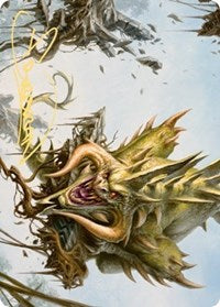 Canopy Baloth Art Card (Gold-Stamped Signature) (70) [Art Series: Zendikar Rising]