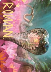 Lotus Cobra Art Card (Gold-Stamped Signature) (71) [Art Series: Zendikar Rising]