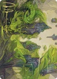 Reclaim the Wastes Art Card (Gold-Stamped Signature) (72) [Art Series: Zendikar Rising]