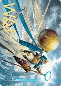 Linvala, Shield of Sea Gate Art Card (Gold-Stamped Signature) (77) [Art Series: Zendikar Rising]