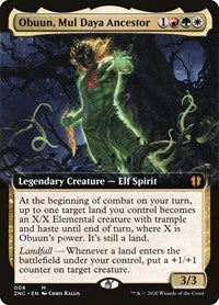Obuun, Mul Daya Ancestor (Extended Art) (8) [Commander: Zendikar Rising]