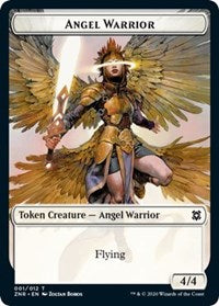 Angel Warrior // Hydra Double-Sided Token (1 // 9) [Zendikar Rising]