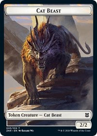 Cat Beast // Insect Double-Sided Token (3 // 7) [Zendikar Rising]