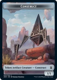 Construct // Drake Double-Sided Token (10 // 5) [Zendikar Rising]