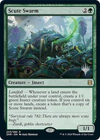 Scute Swarm (203) [Promo Pack: Zendikar Rising]