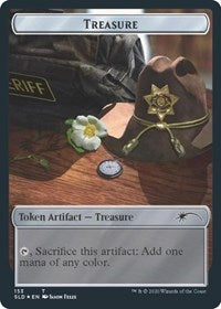Treasure // Walker (Bicycle Girl) Double-sided Token (153 // 148) [Secret Lair Drop Series]