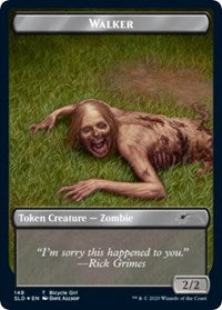 Walker (Bicycle Girl // Well Walker) Double-sided Token (148) [Secret Lair Drop Series]