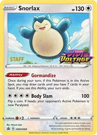 Snorlax - SWSH068 (Prerelease) [Staff] (SWSH068) [SWSH: Sword & Shield Promo Cards]