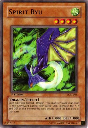 Spirit Ryu (LOD-036) - Legacy of Darkness 1st Edition