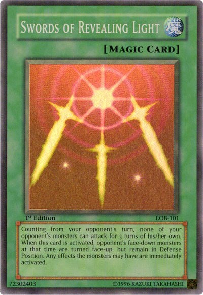 Swords of Revealing Light (LOB-101) [The Legend of Blue Eyes White Dragon]