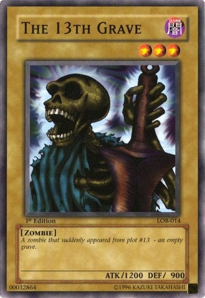 The 13th Grave (LOB-014) [The Legend of Blue Eyes White Dragon]