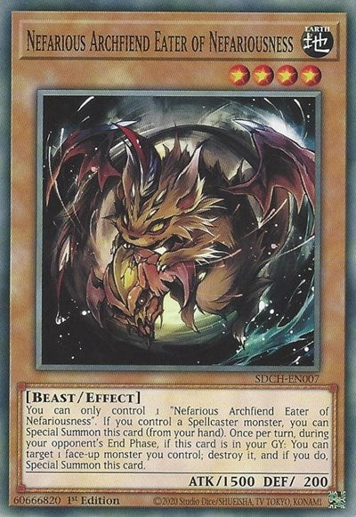 Nefarious Archfiend Eater of Nefariousness (SDCH-EN007) [Structure Deck: Spirit Charmers]