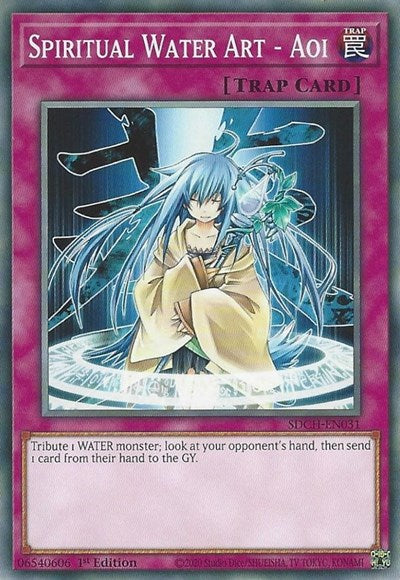 Spiritual Water Art - Aoi (SDCH-EN031) [Structure Deck: Spirit Charmers]