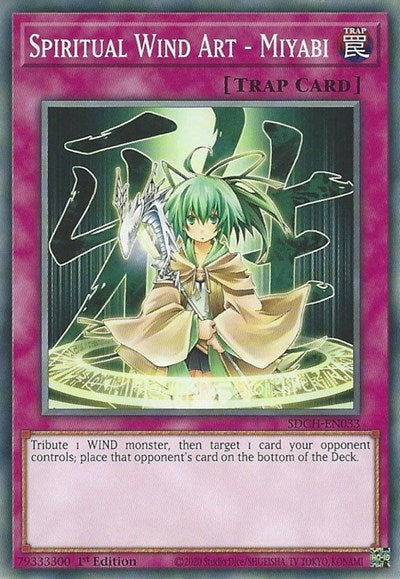 Spiritual Wind Art - Miyabi (SDCH-EN033) [Structure Deck: Spirit Charmers]