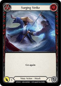 Surging Strike (Blue) (WTR109) [Welcome to Rathe]