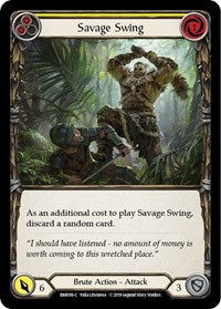 Savage Swing (Yellow) (RNR016) [Hero Deck: Rhinar]