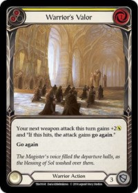 Warrior's Valor (Yellow) (TEA018) [Hero Deck: Dorinthea]
