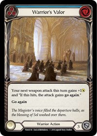 Warrior's Valor (Blue) (TEA025) [Hero Deck: Dorinthea]