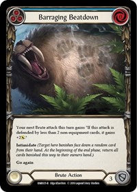 Barraging Beatdown (Blue) (RNR025) [Hero Deck: Rhinar]