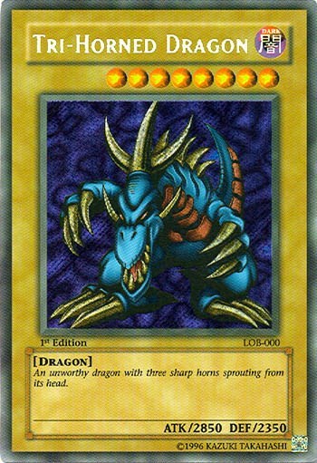 Tri-Horned Dragon (LOB-000) (LOB-000) [The Legend of Blue Eyes White Dragon]