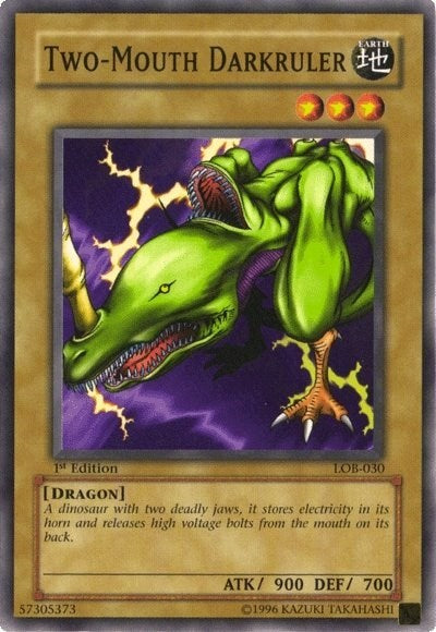 Two-Mouth Darkruler (LOB-030) [The Legend of Blue Eyes White Dragon]