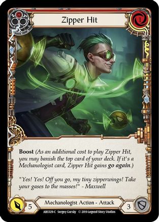 Zipper Hit (Red) (ARC029) - Arcane Rising Unlimited Edition Rainbow Foil