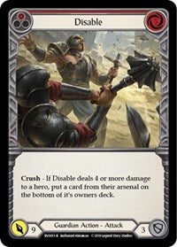 Disable (Red) (BVO011) [Hero Deck: Bravo]