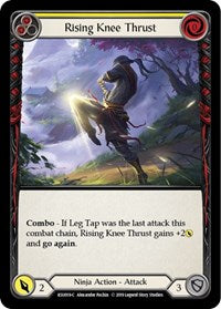 Rising Knee Thrust (Yellow) (KSU019) [Hero Deck: Katsu]