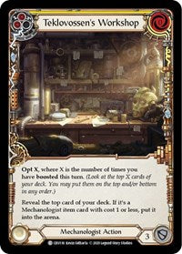 Teklovossen's Workshop (Yellow) (CRU116) [Crucible of War]