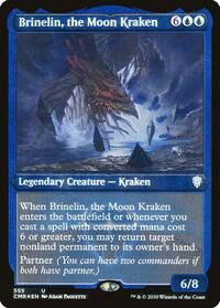 Brinelin, the Moon Kraken (Foil Etched) (555) [Commander Legends]