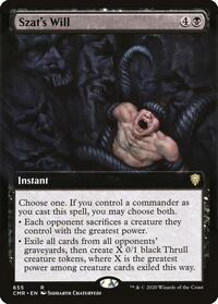 Szat's Will (Extended Art) (655) [Commander Legends]