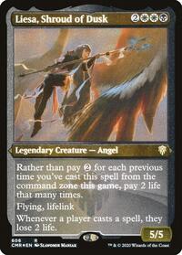 Liesa, Shroud of Dusk (Foil Etched) (606) [Commander Legends]