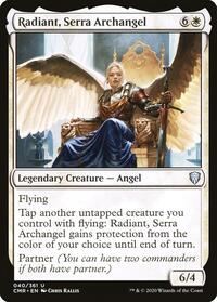 Radiant, Serra Archangel (40) [Commander Legends]