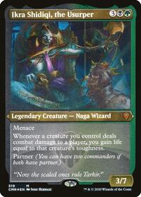 Ikra Shidiqi, the Usurper (Foil Etched) (519) [Commander Legends]