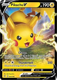 Pikachu V (043/185) [SWSH04: Vivid Voltage]