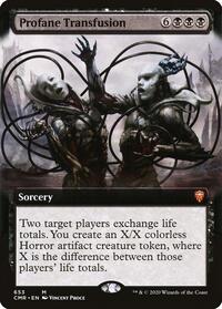 Profane Transfusion (Extended Art) (653) [Commander Legends]